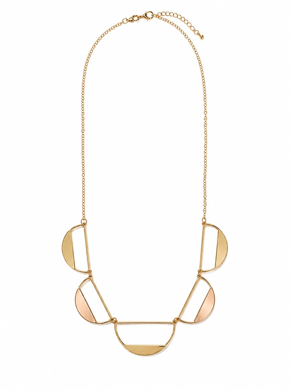 Urban Outfitters Gold Geometric Statement Necklace Y2K Boho